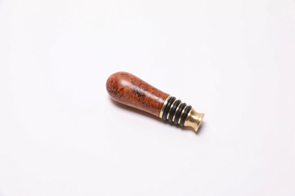 Close-up of wild black cherry burl showing birdseye figure and bark inclusions