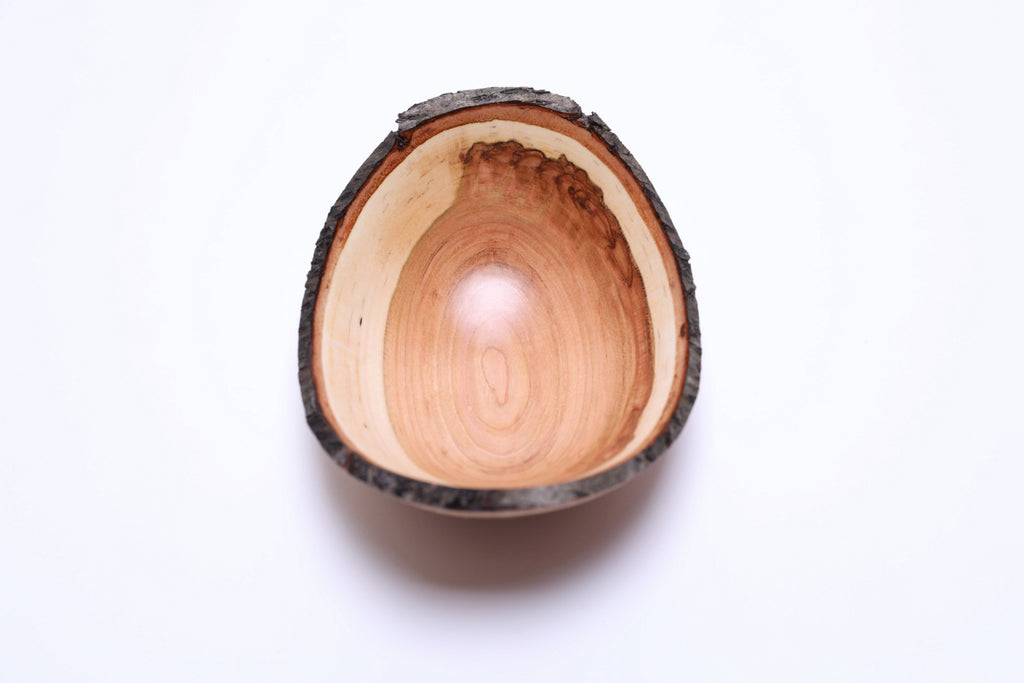 #2770 Natural Edge Wild Black Cherry Wooden Bowl  (5 3/4" x 2 3/8")