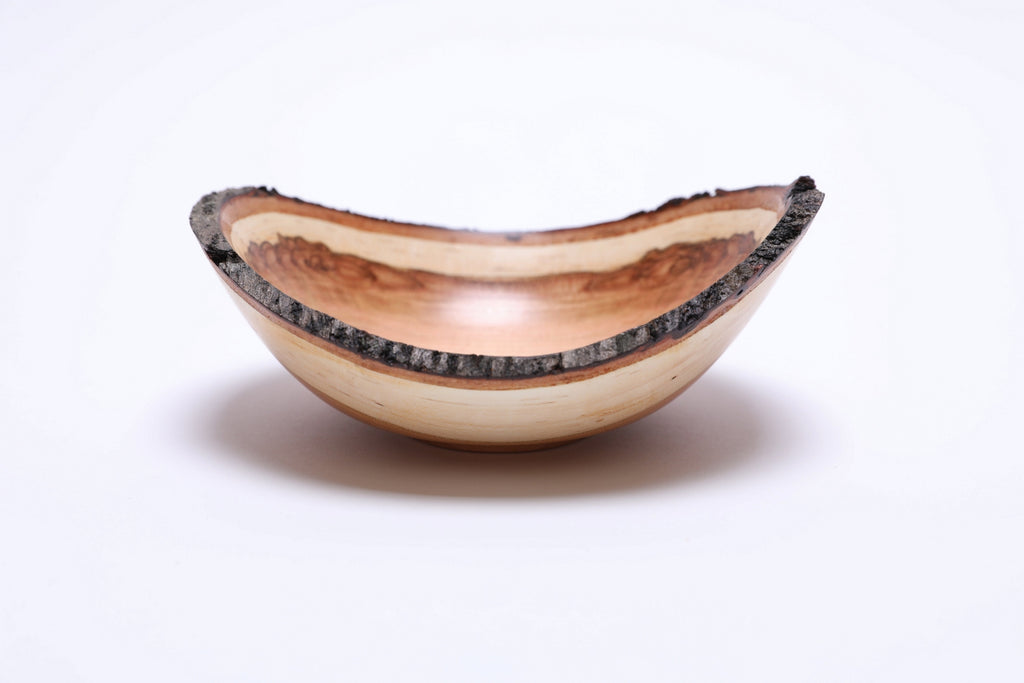 #2770 Natural Edge Wild Black Cherry Wooden Bowl  (5 3/4" x 2 3/8")