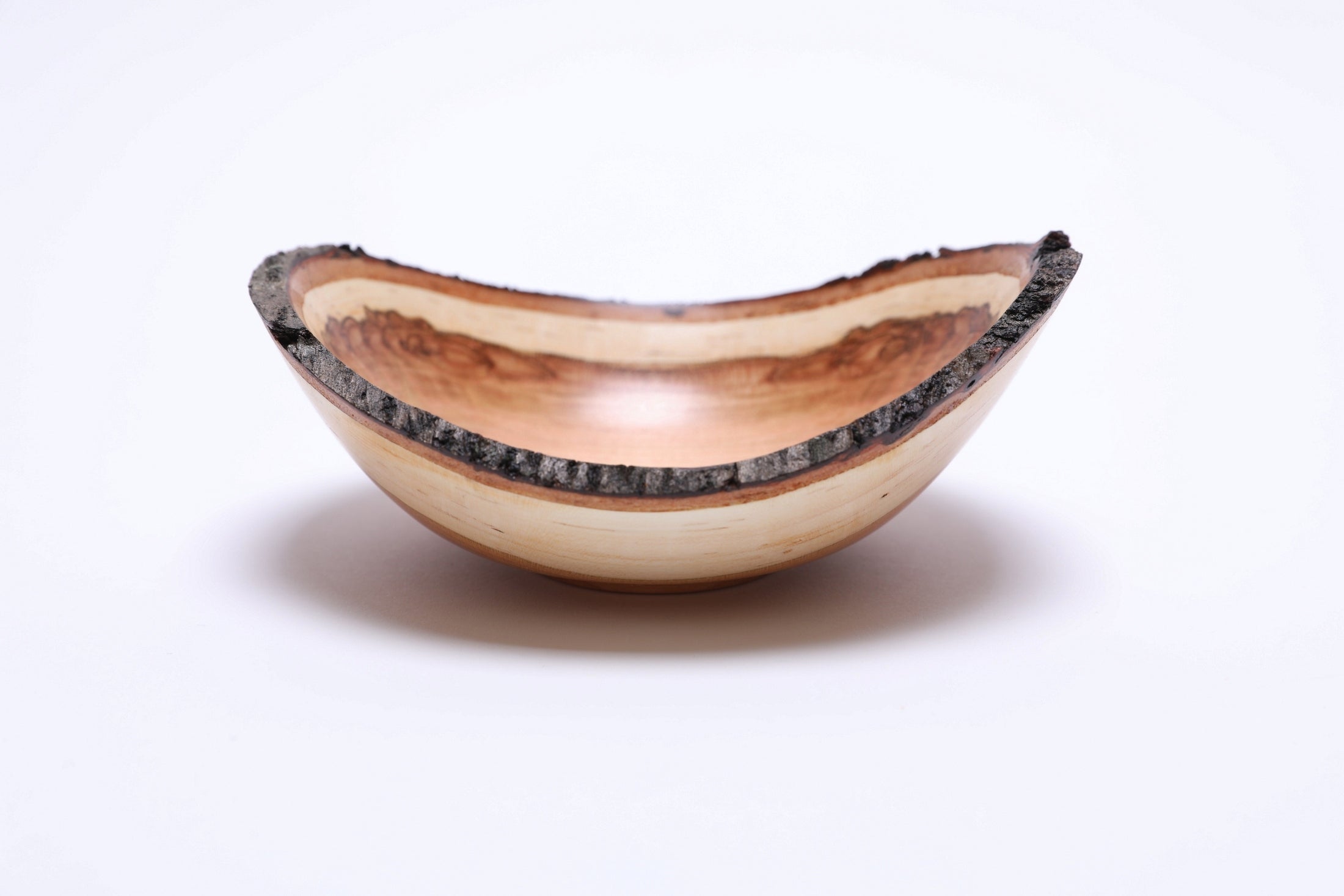 #2770 Natural Edge Wild Black Cherry Wooden Bowl  (5 3/4" x 2 3/8")