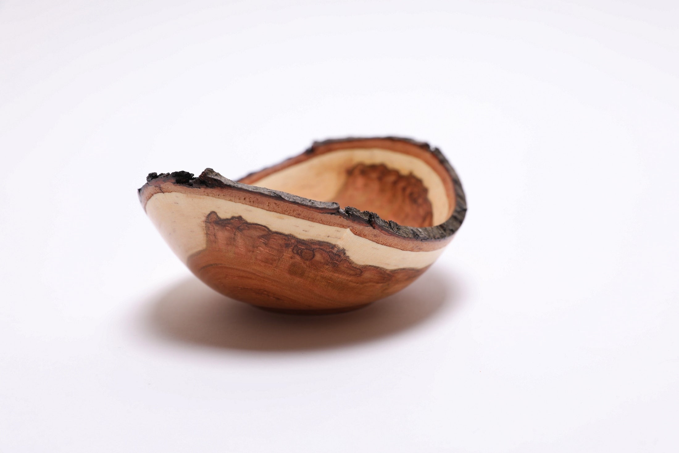 #2770 Natural Edge Wild Black Cherry Wooden Bowl  (5 3/4" x 2 3/8")