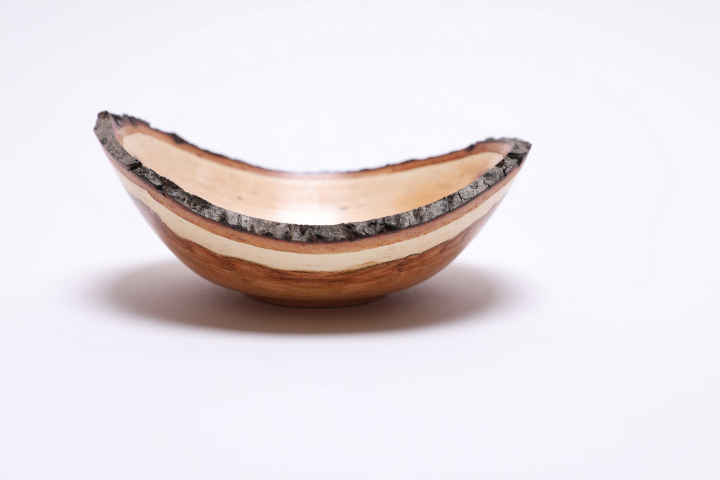 #2770 Natural Edge Wild Black Cherry Wooden Bowl  (5 3/4" x 2 3/8")