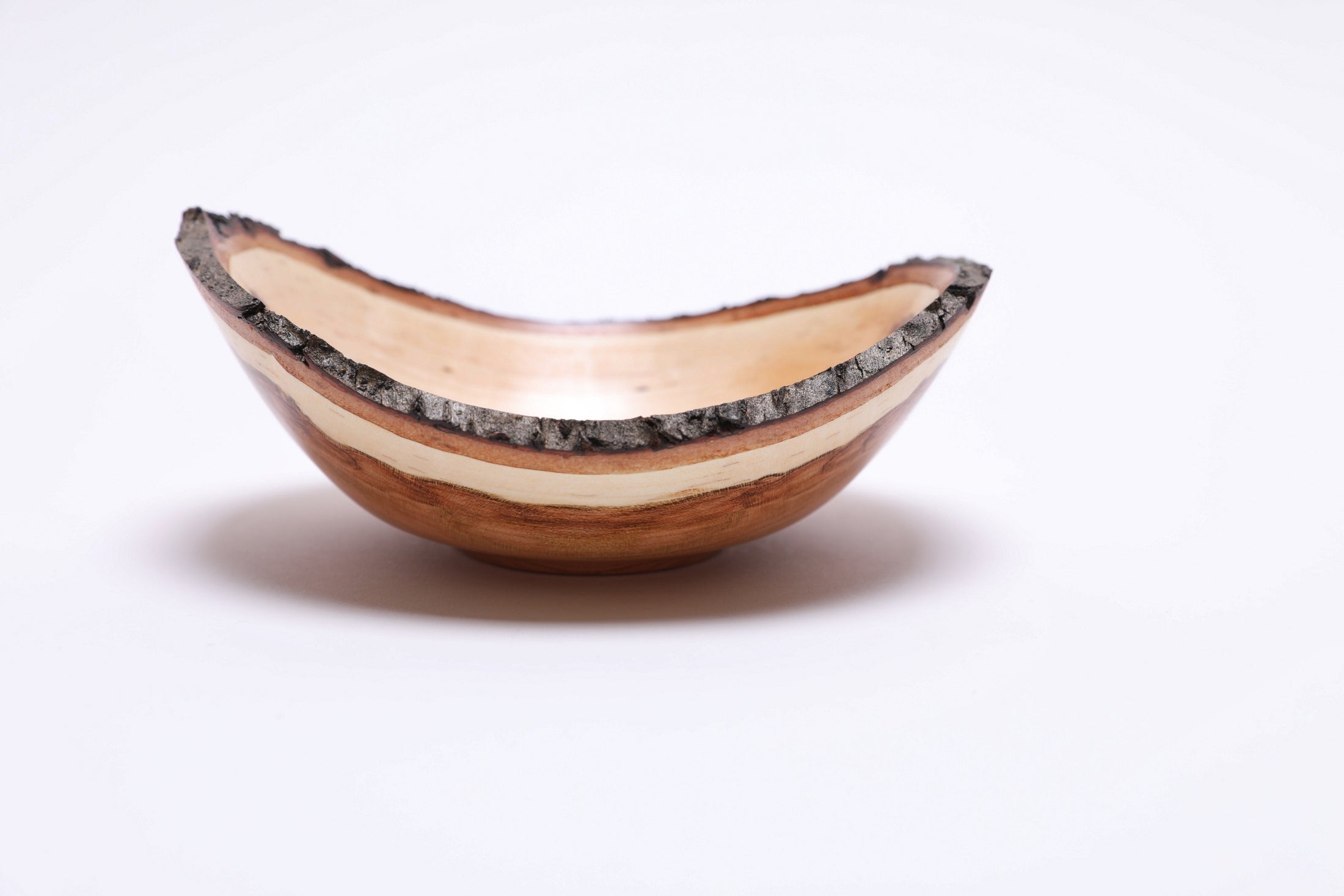 #2770 Natural Edge Wild Black Cherry Wooden Bowl  (5 3/4" x 2 3/8")