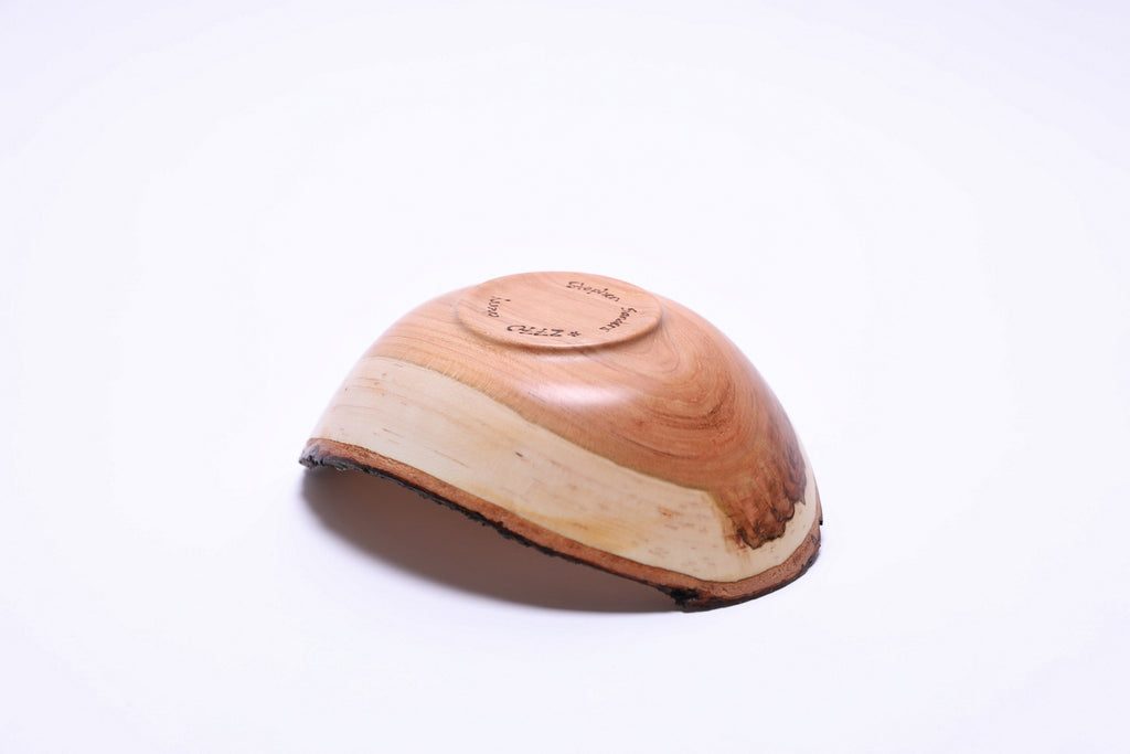 #2770 Natural Edge Wild Black Cherry Wooden Bowl  (5 3/4" x 2 3/8")