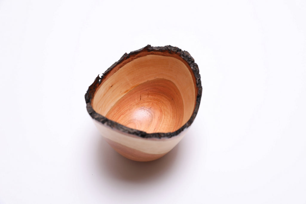 Small live edge cherry bowl – gift for her or him