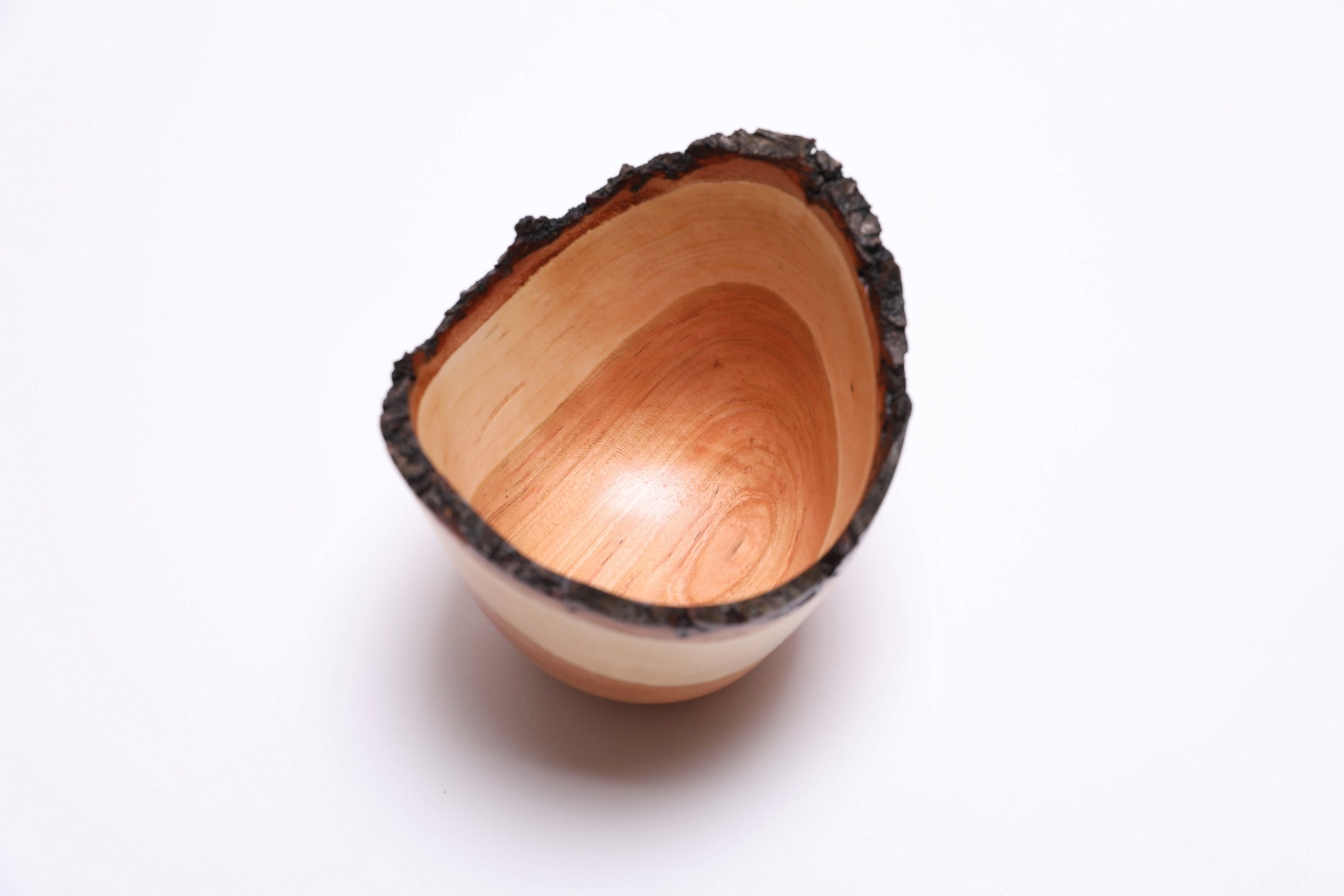 #2776 Natural Edge Wild Black Cherry Wooden Bowl  (4 7/8" x 4 3/8")