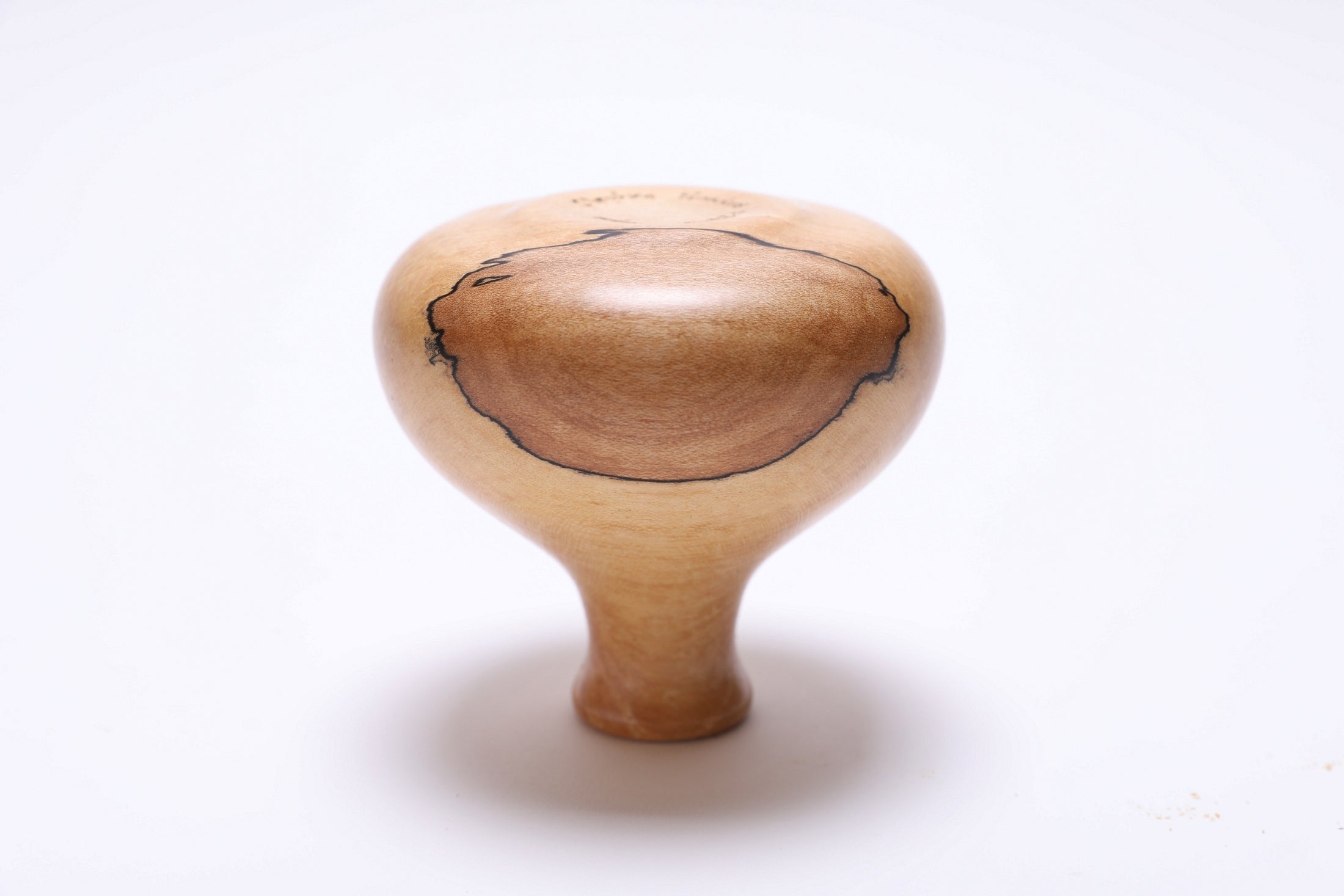 #2792 Spalted Big Leaf Maple Weed Pot  (Spot)   (4" x 3 5/8")