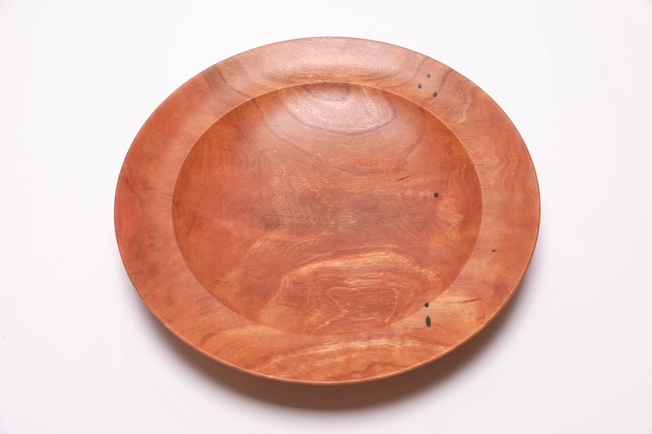 #2789 Wild Black Cherry Shallow Wooden Bowl  (9 5/8" x 1 1/2")