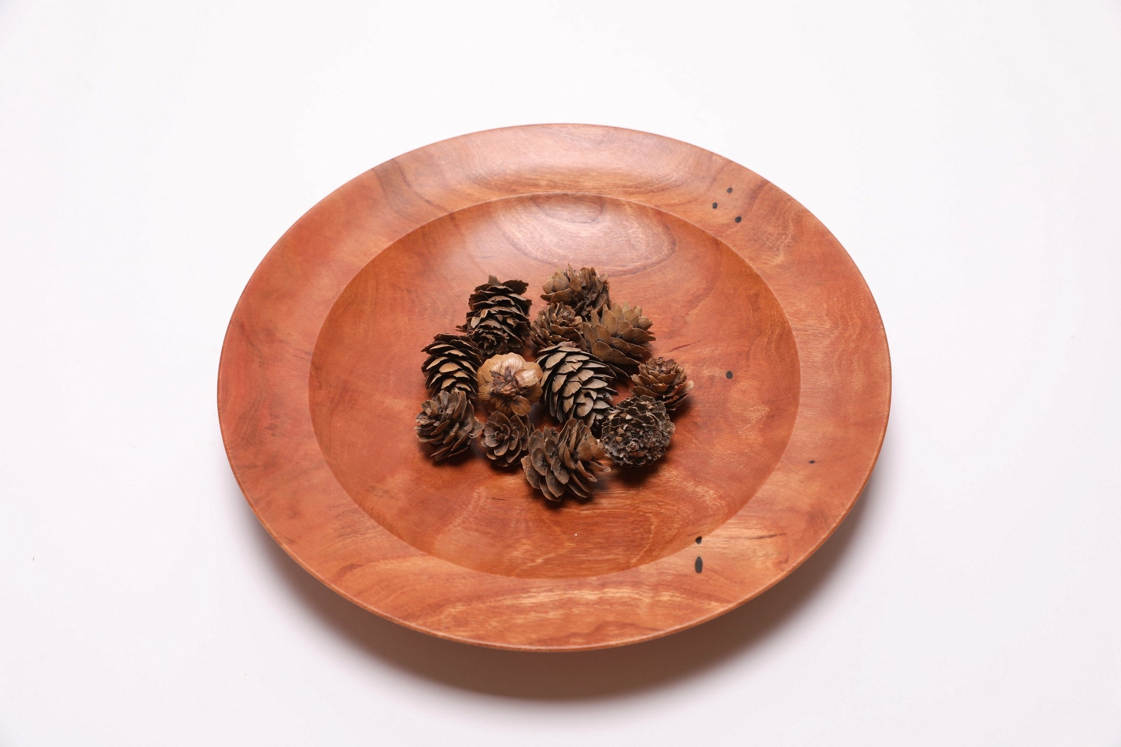 #2789 Wild Black Cherry Shallow Wooden Bowl  (9 5/8" x 1 1/2")