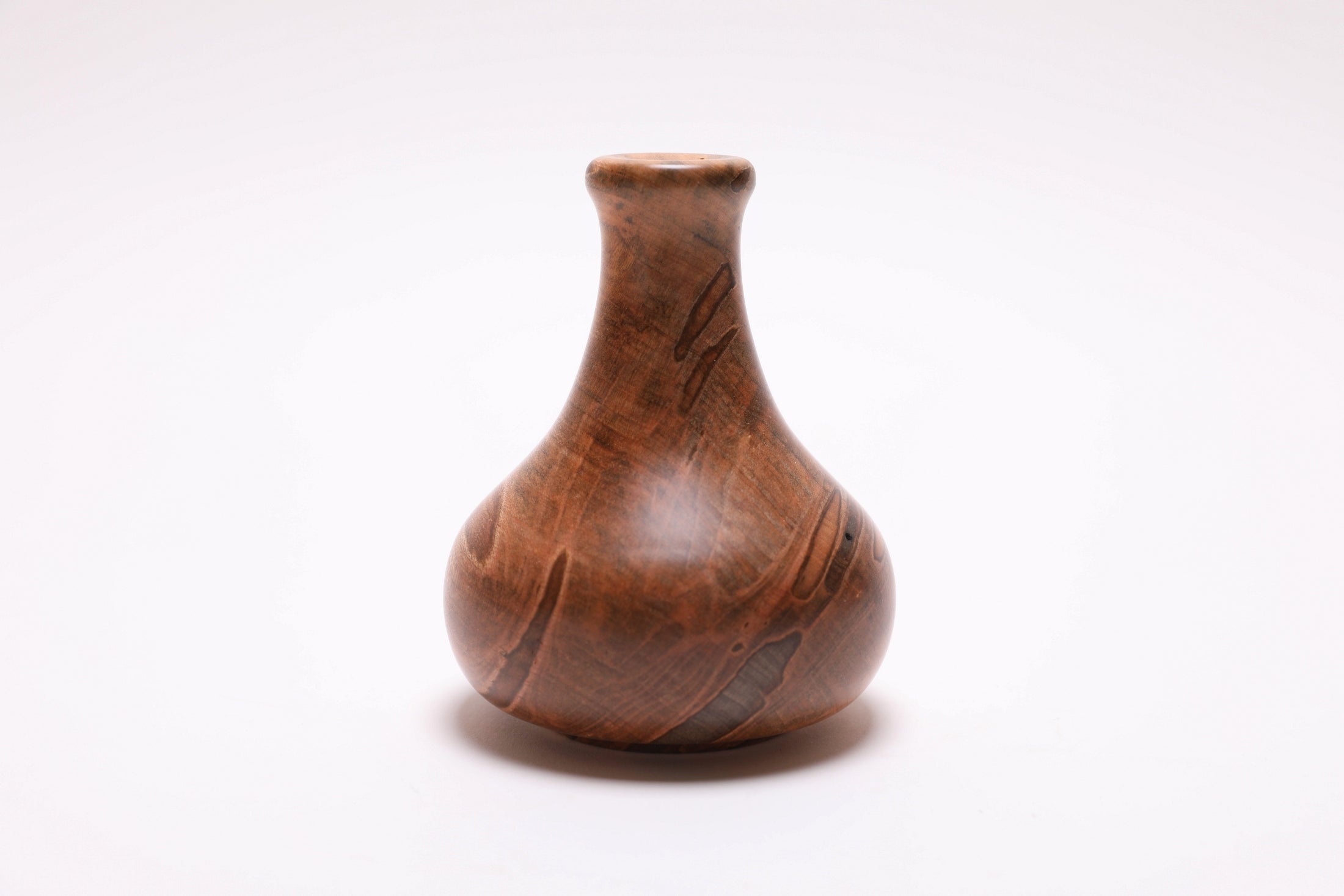 Ambrosia maple weed pot 90 degree side view, ambrosia maple grain and color detail