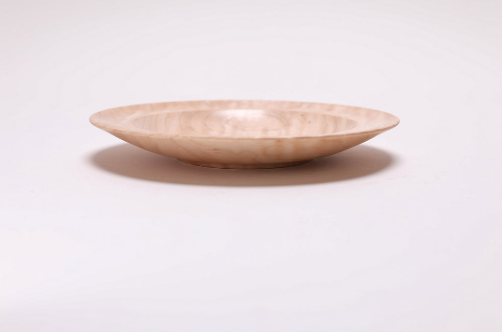 #2802 Quilted Curly Maple Wooden Ring Dish  (6 1/4" x 7/8")