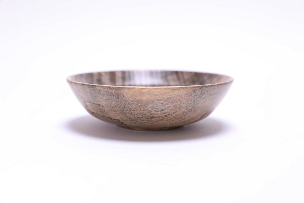 #2800 Spalted Tiger Maple Wooden Bowl  (4 3/4" x 1 3/8")