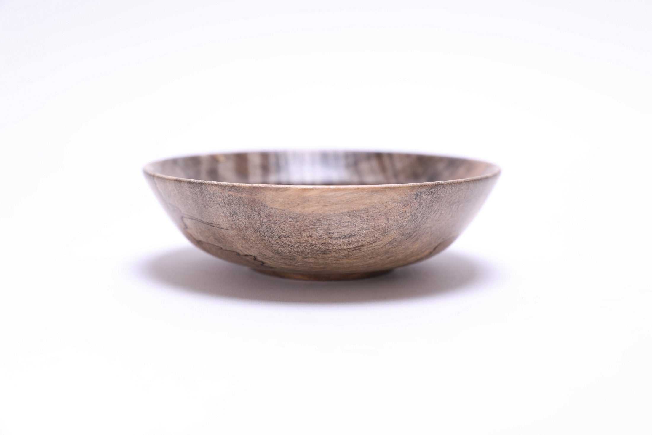 #2800 Spalted Tiger Maple Wooden Bowl  (4 3/4" x 1 3/8")