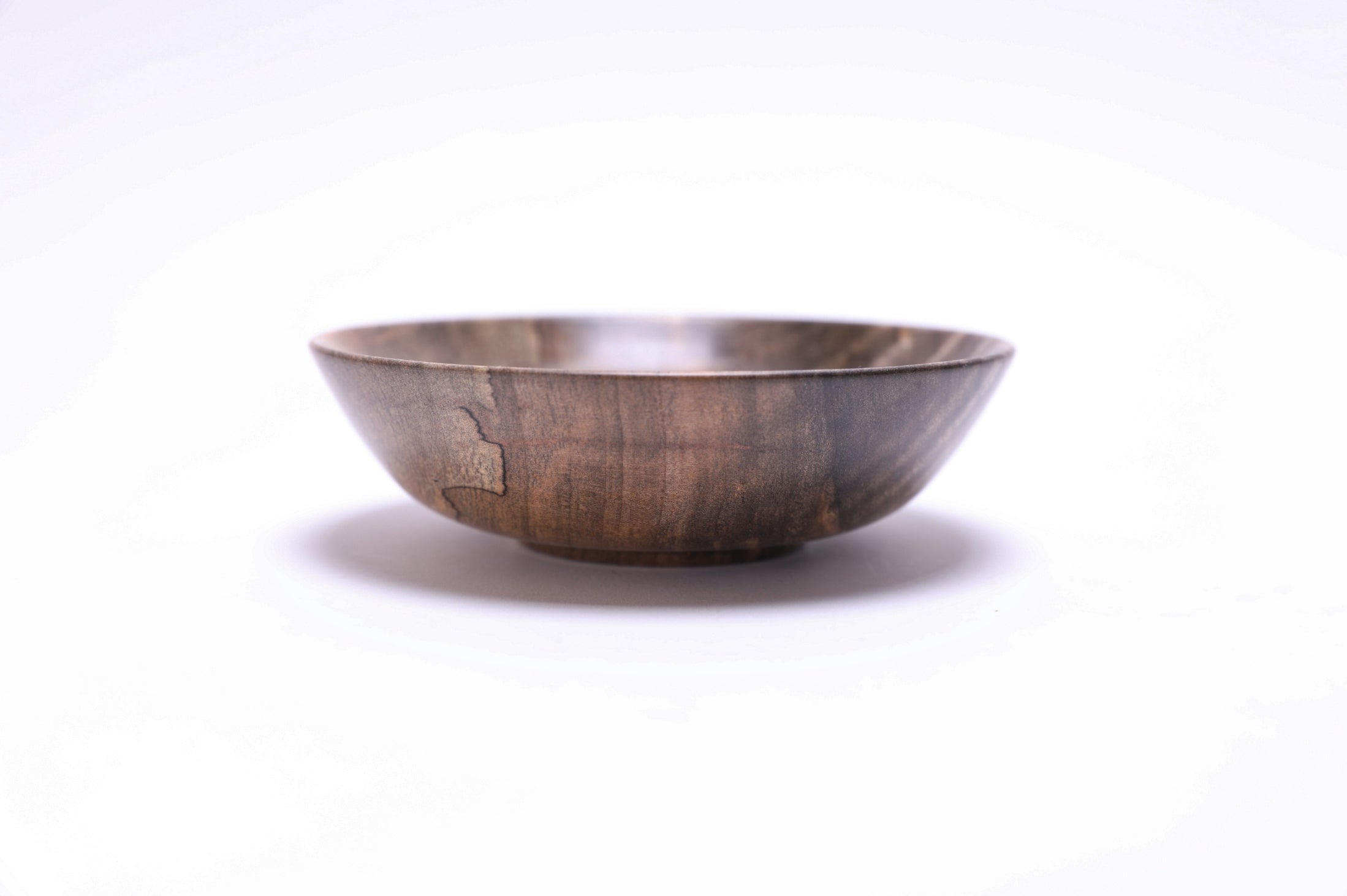#2800 Spalted Tiger Maple Wooden Bowl  (4 3/4" x 1 3/8")