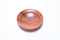 Wild black cherry wooden ring dish, top view at 0°, showing rich color and natural grain