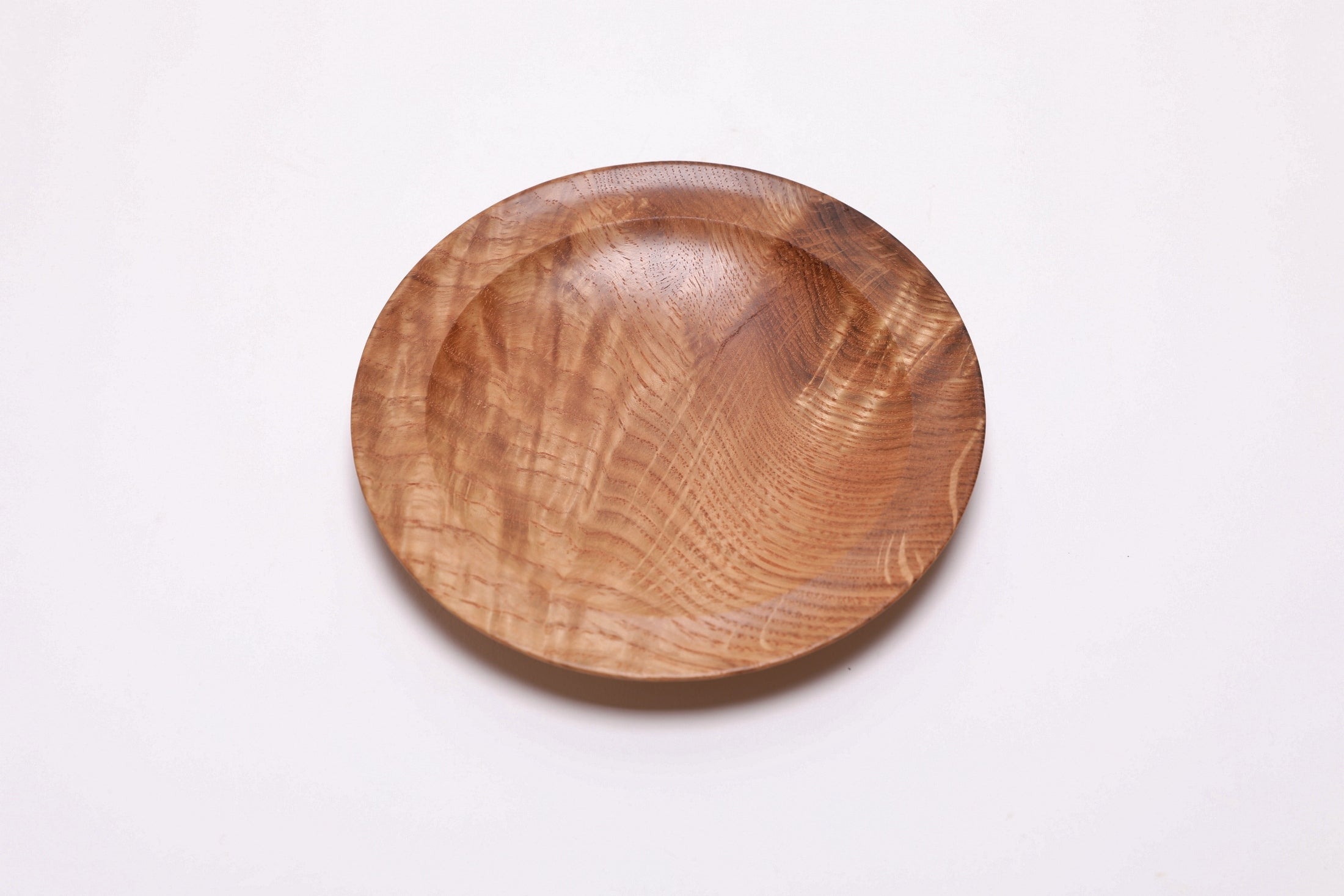 #2822 White Oak Crotch Burl Wooden Ring Dish  (5 5/8" x 5/8")