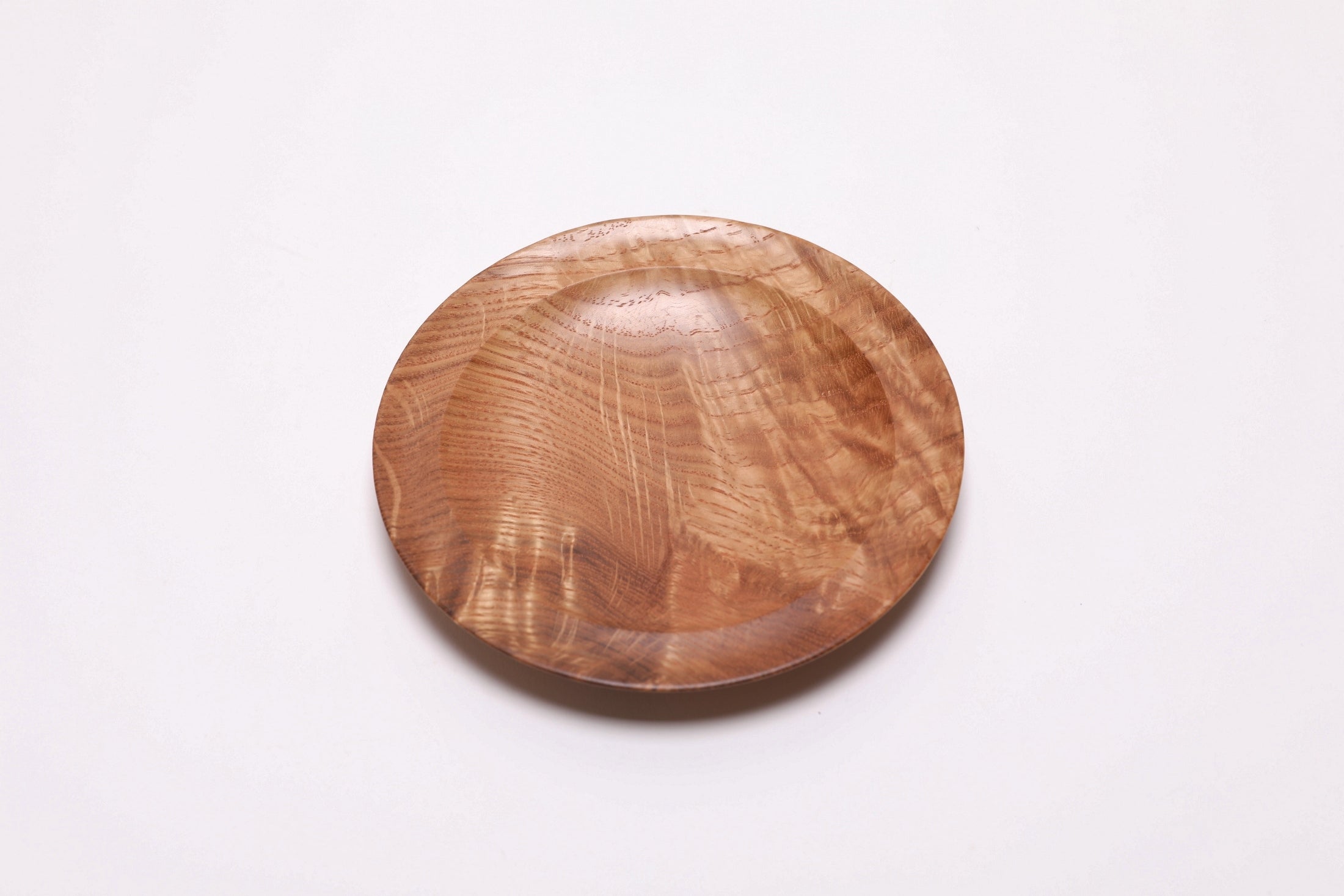 #2822 White Oak Crotch Burl Wooden Ring Dish  (5 5/8" x 5/8")