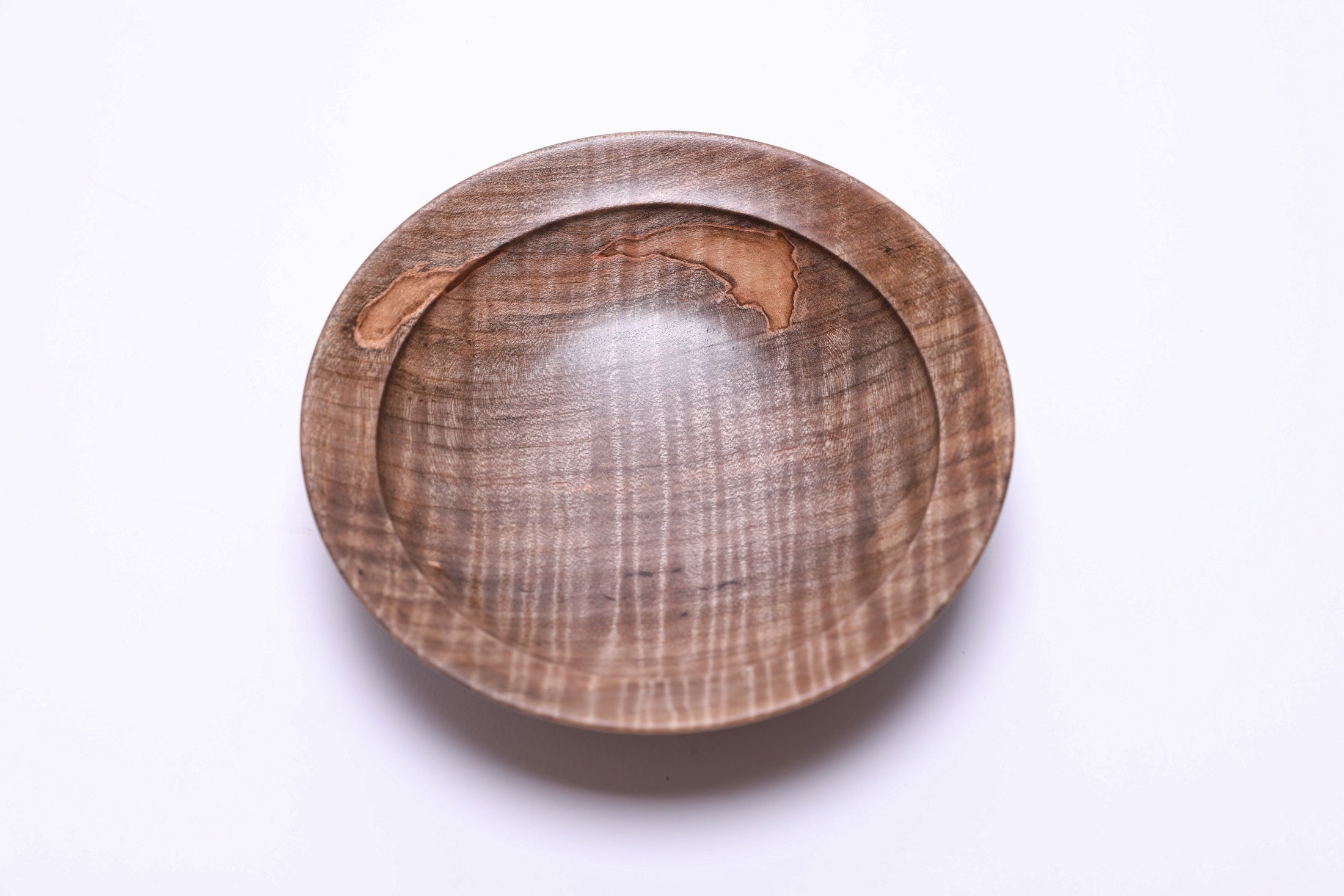 #2824 Spalted Tiger Ambrosia Maple Wooden Bowl  (5 3/4" x 1 2/2")