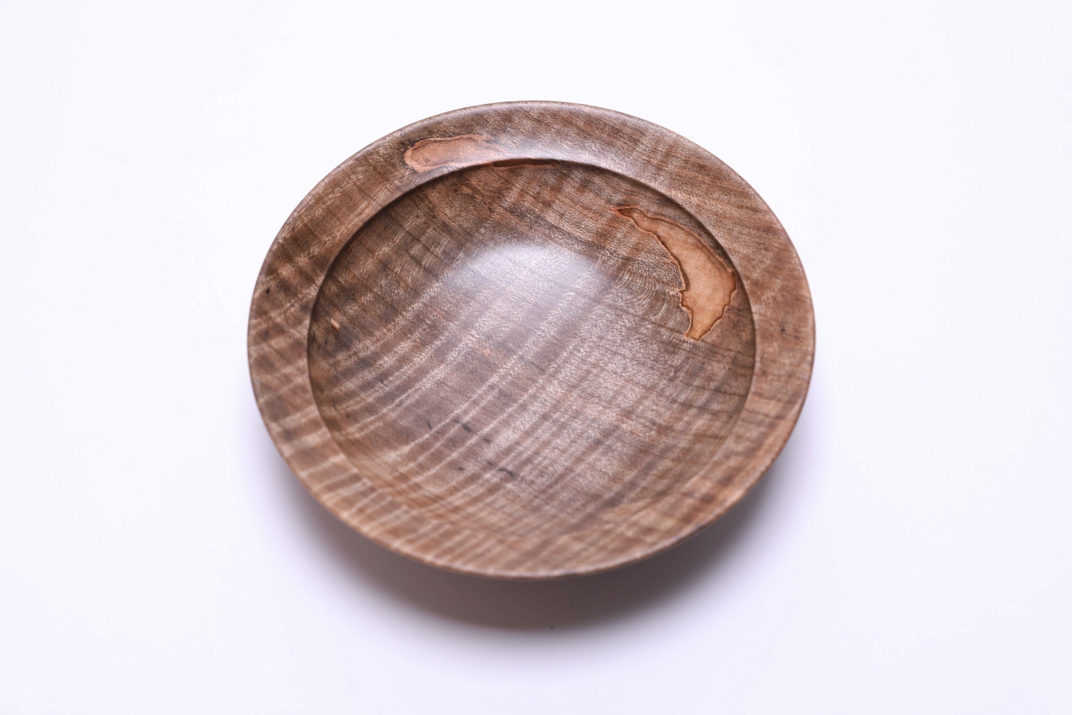 #2824 Spalted Tiger Ambrosia Maple Wooden Bowl  (5 3/4" x 1 2/2")