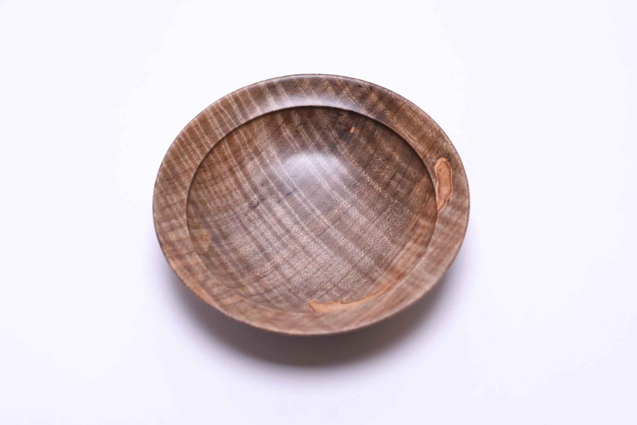 #2824 Spalted Tiger Ambrosia Maple Wooden Bowl  (5 3/4" x 1 2/2")