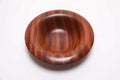 #2825 Ribbon Sapele Mushroom Rim Wooden Bowl  (8 1/2" x 2")