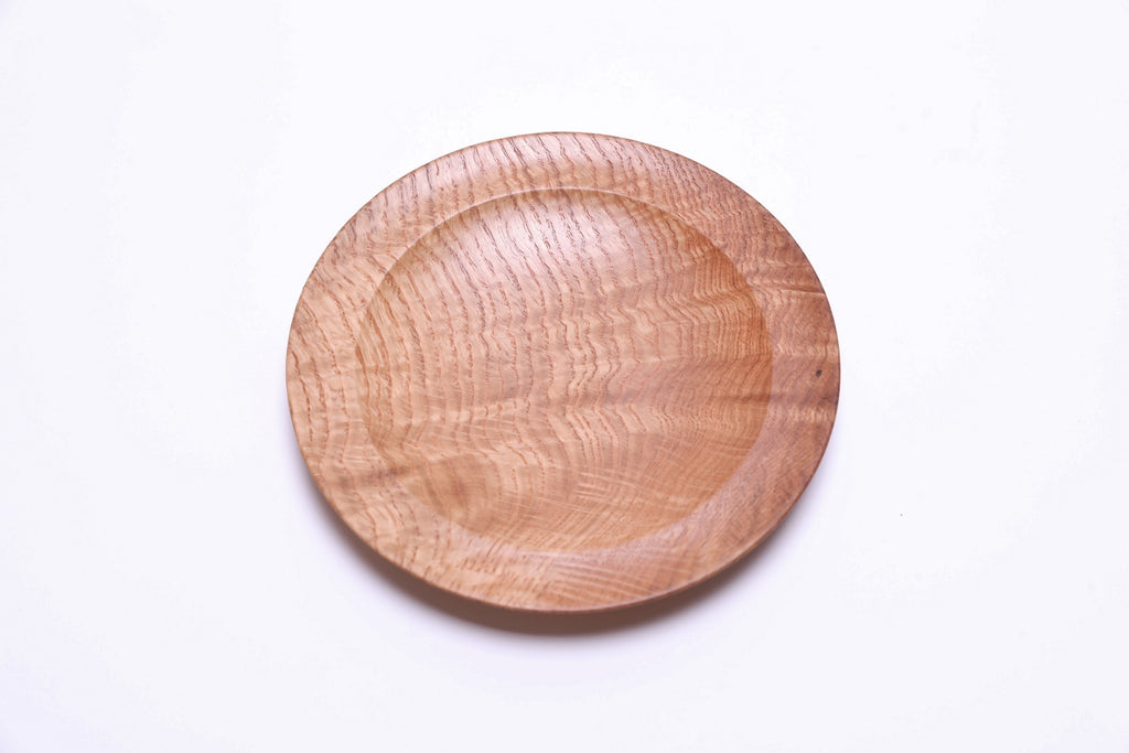White oak crotch burl ring dish – top view, 0° – handmade by Sanders Woodworking