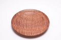 Pommele sapele shallow bowl top view, handmade by Sanders Woodworking
