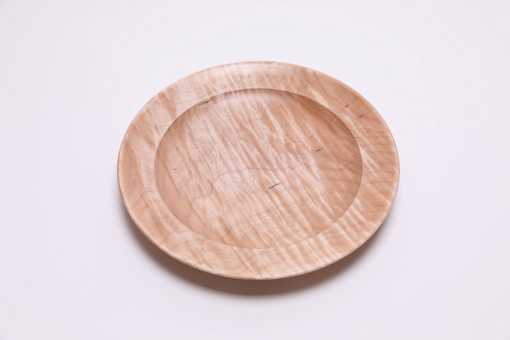 #2829 Tiger Maple Shallow Bowl  (9 5/8" x 1 1/4")