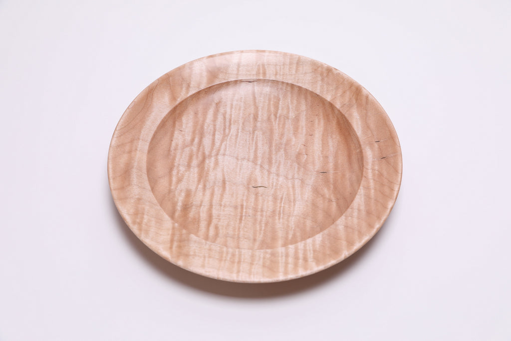 #2829 Tiger Maple Shallow Bowl  (9 5/8" x 1 1/4")