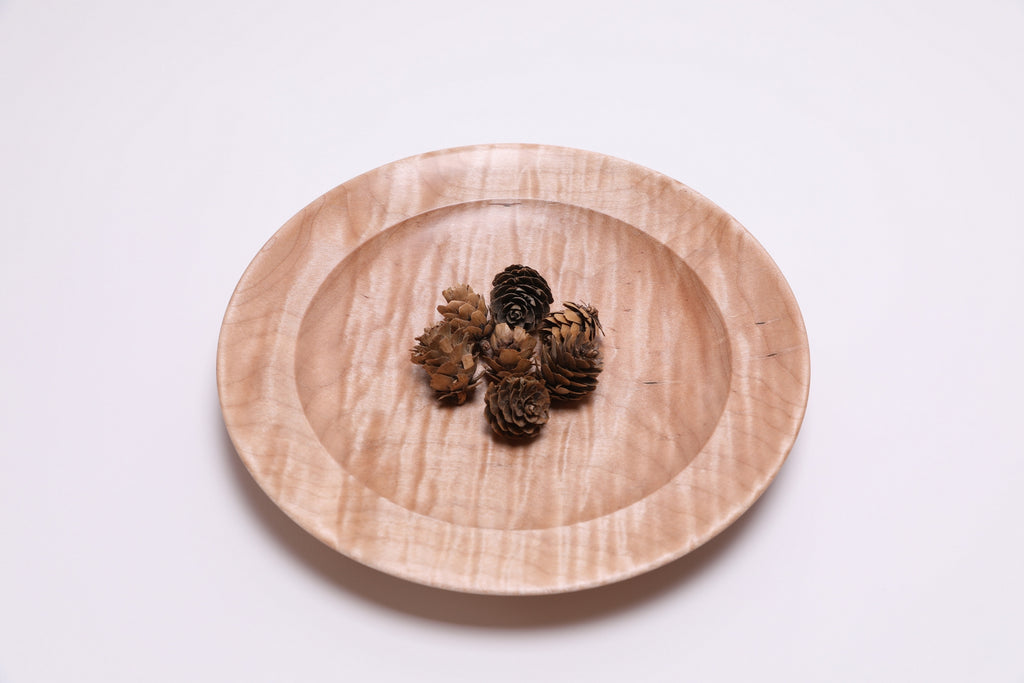 #2829 Tiger Maple Shallow Bowl  (9 5/8" x 1 1/4")