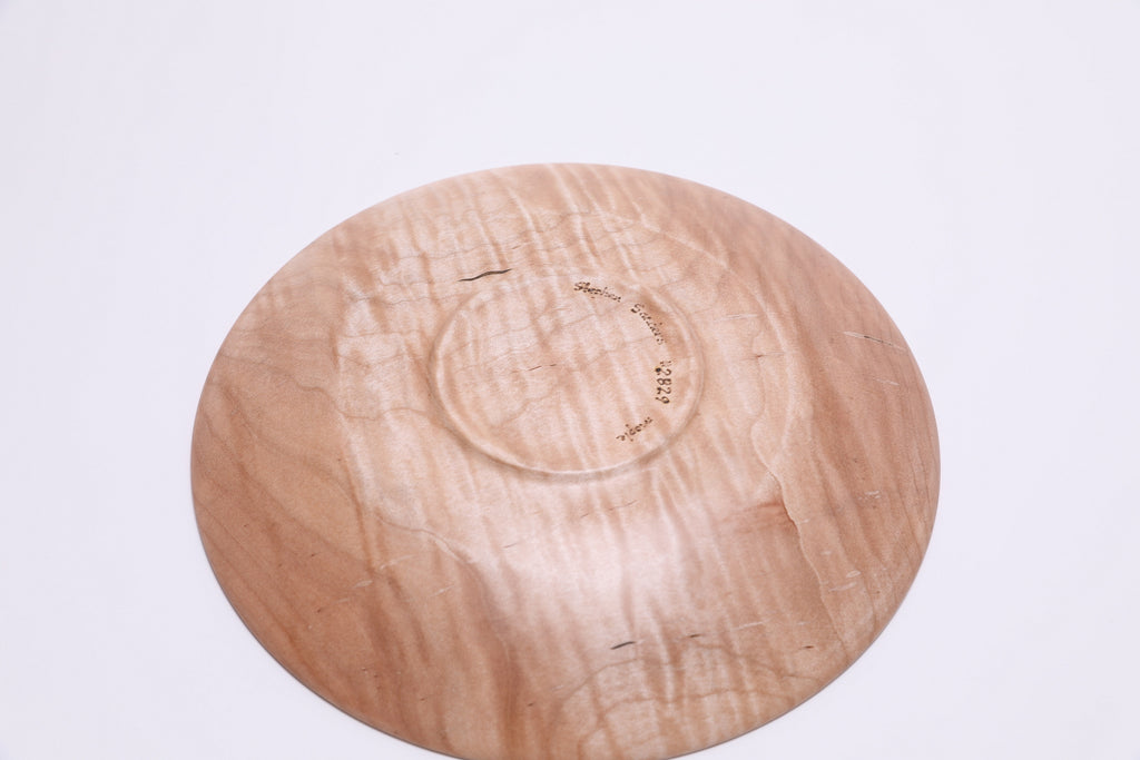 #2829 Tiger Maple Shallow Bowl  (9 5/8" x 1 1/4")