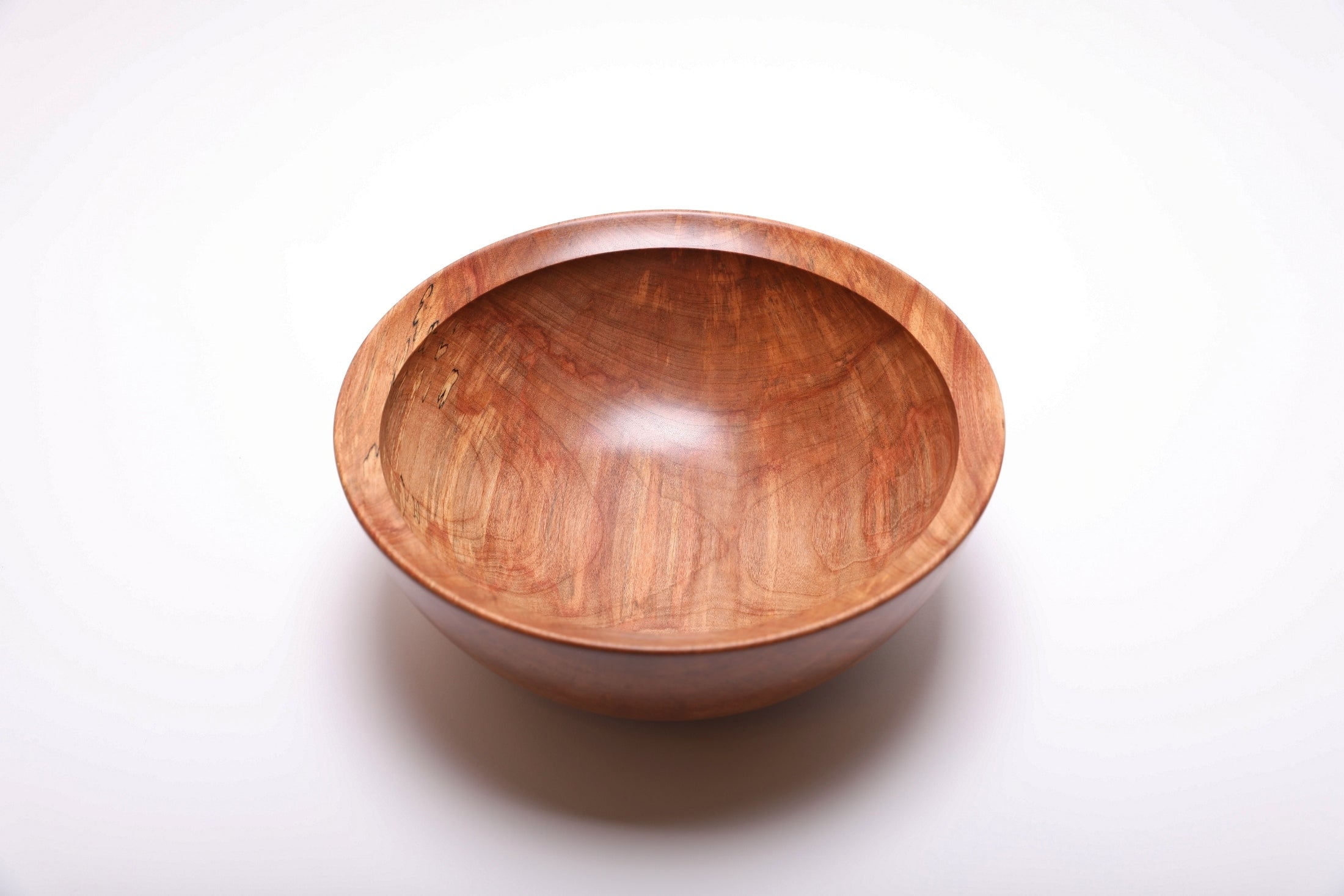 #2839 Spalted River Birch Wooden Fruit and Salad Bowl  (11 3/8" x 4 5/8")