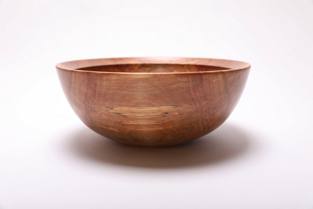 #2839 Spalted River Birch Wooden Fruit and Salad Bowl  (11 3/8" x 4 5/8")