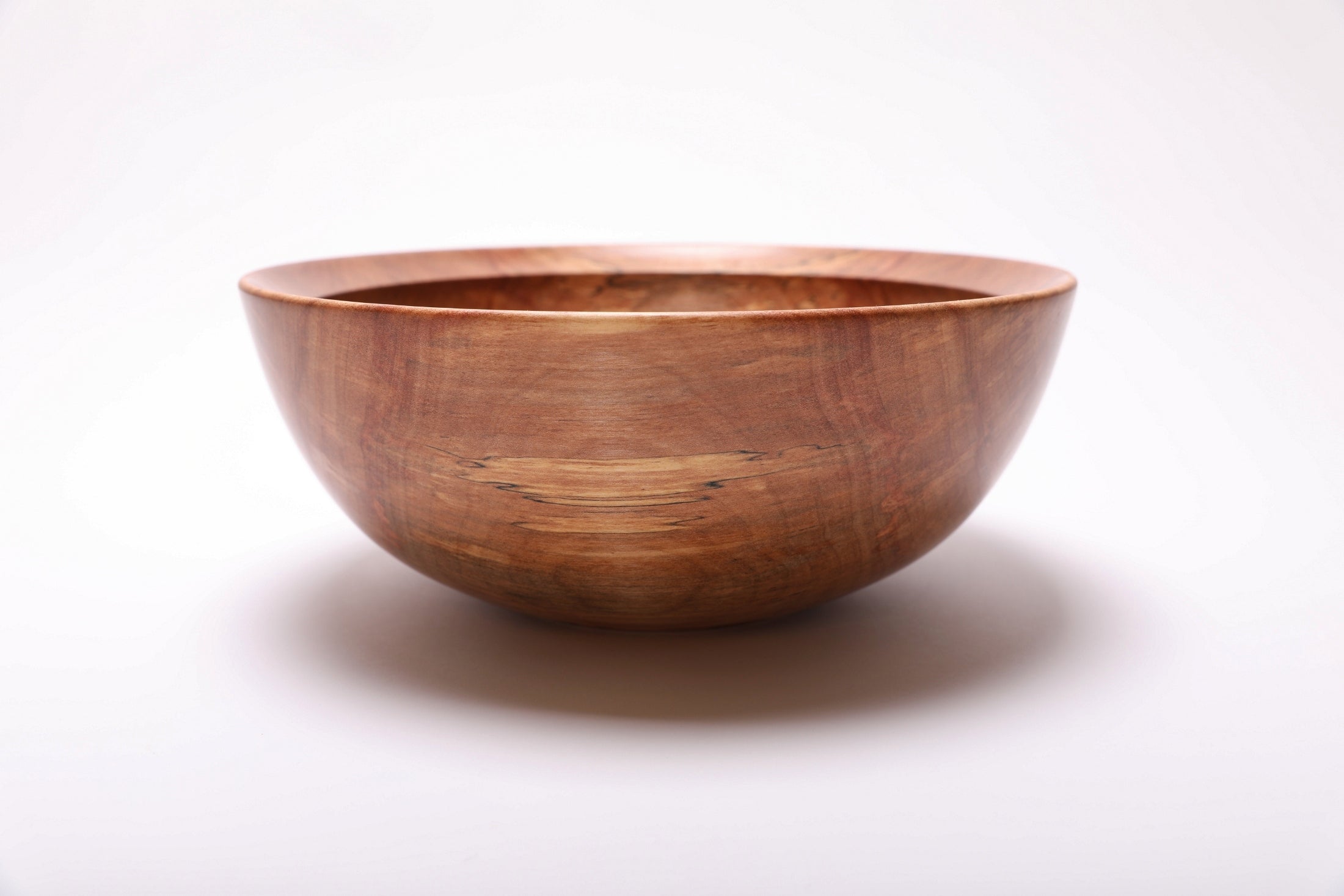 #2839 Spalted River Birch Wooden Fruit and Salad Bowl  (11 3/8" x 4 5/8")