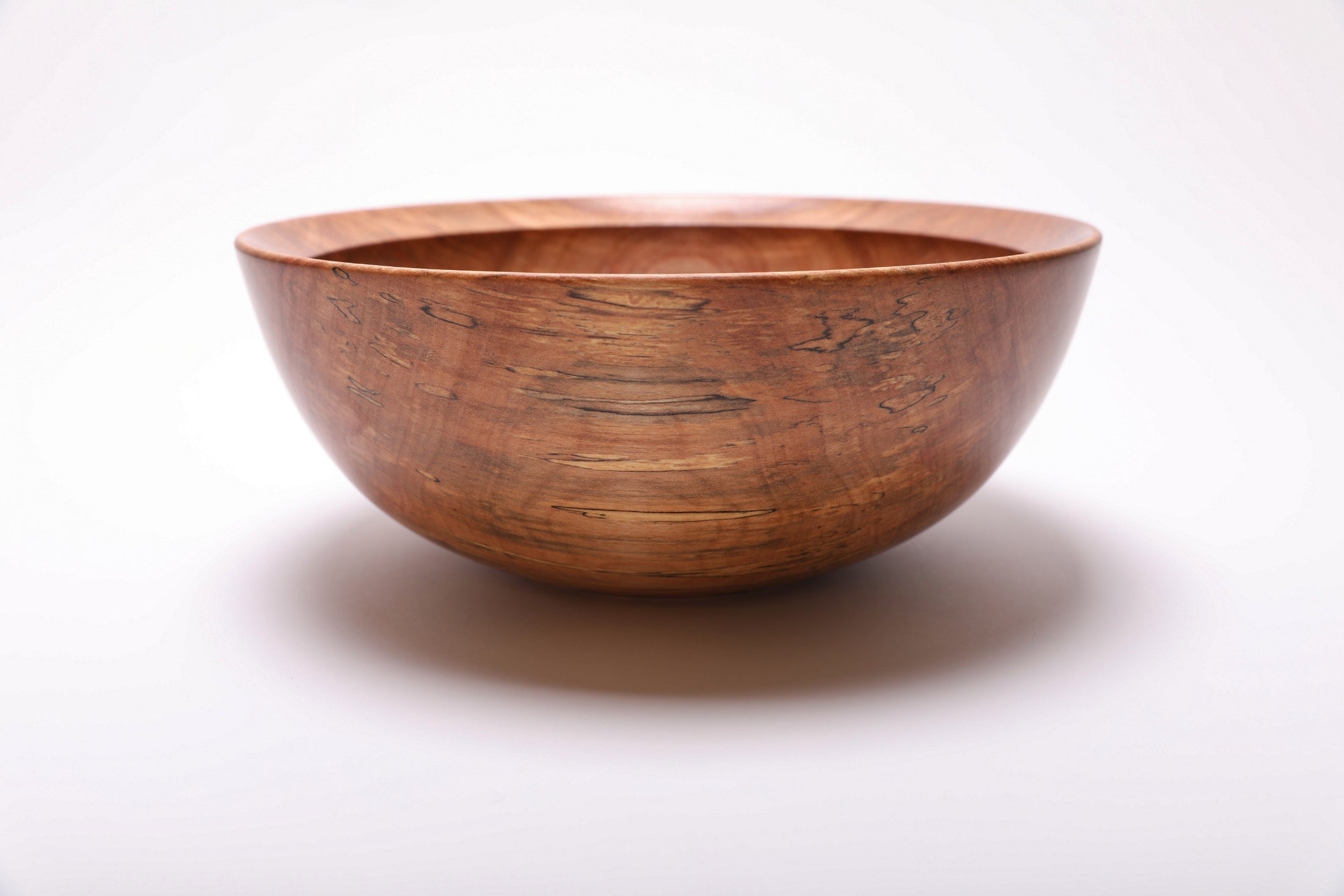 #2839 Spalted River Birch Wooden Fruit and Salad Bowl  (11 3/8" x 4 5/8")