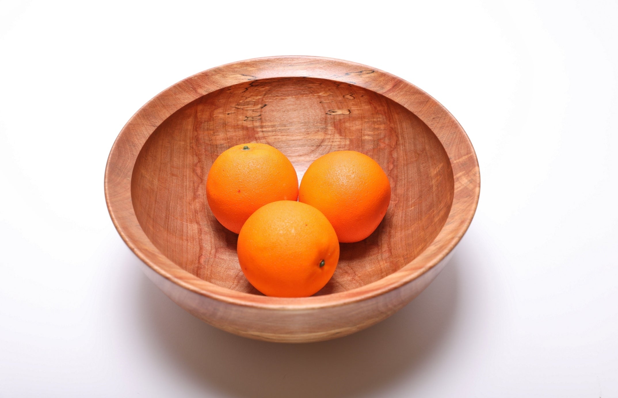 #2839 Spalted River Birch Wooden Fruit and Salad Bowl  (11 3/8" x 4 5/8")