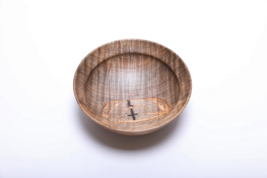 #2836 Small Spalted Tiger Ambrosia Maple Wooden Bowl  (5 3/8" x 1 7/8")
