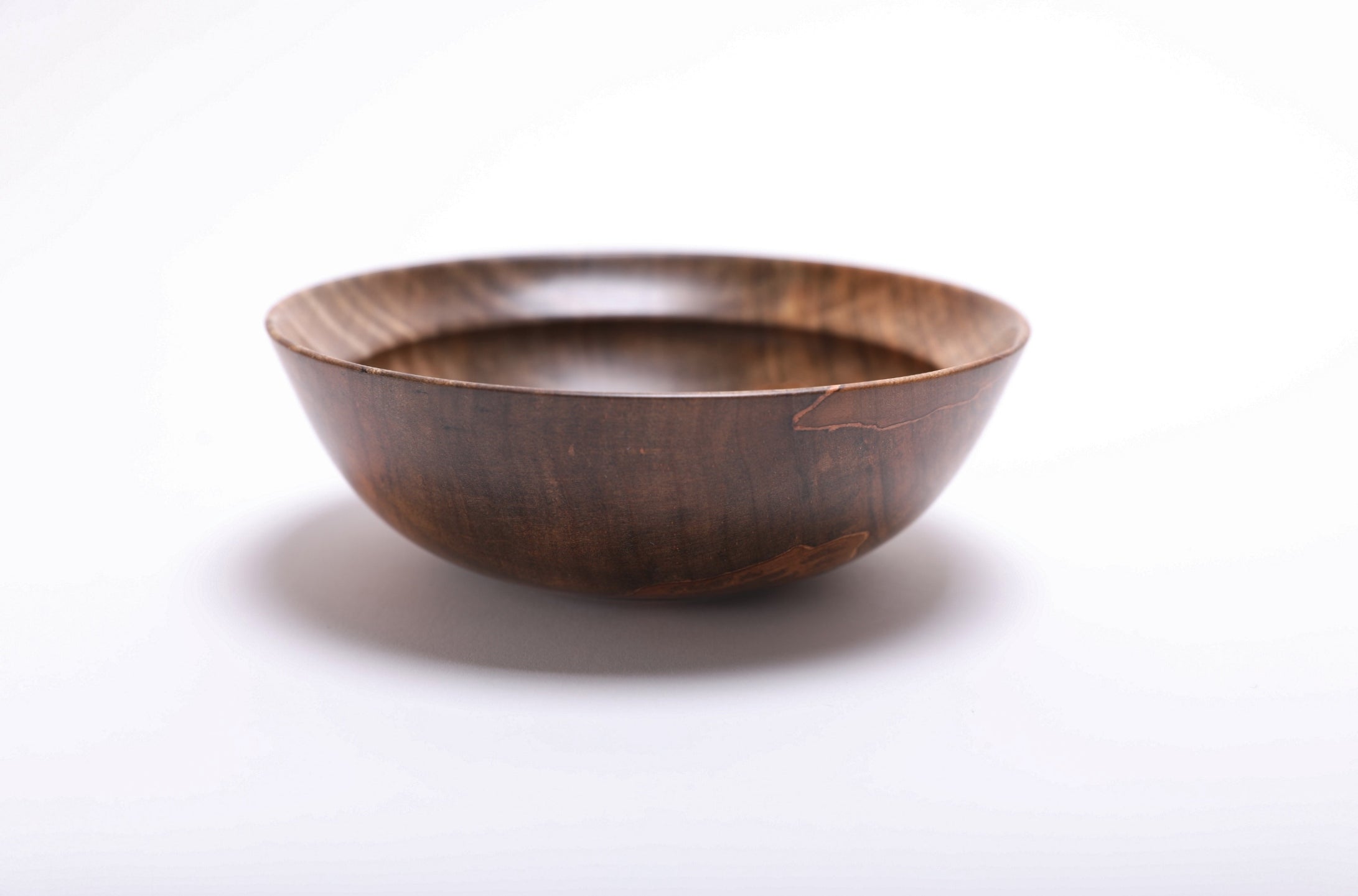 #2836 Small Spalted Tiger Ambrosia Maple Wooden Bowl  (5 3/8" x 1 7/8")