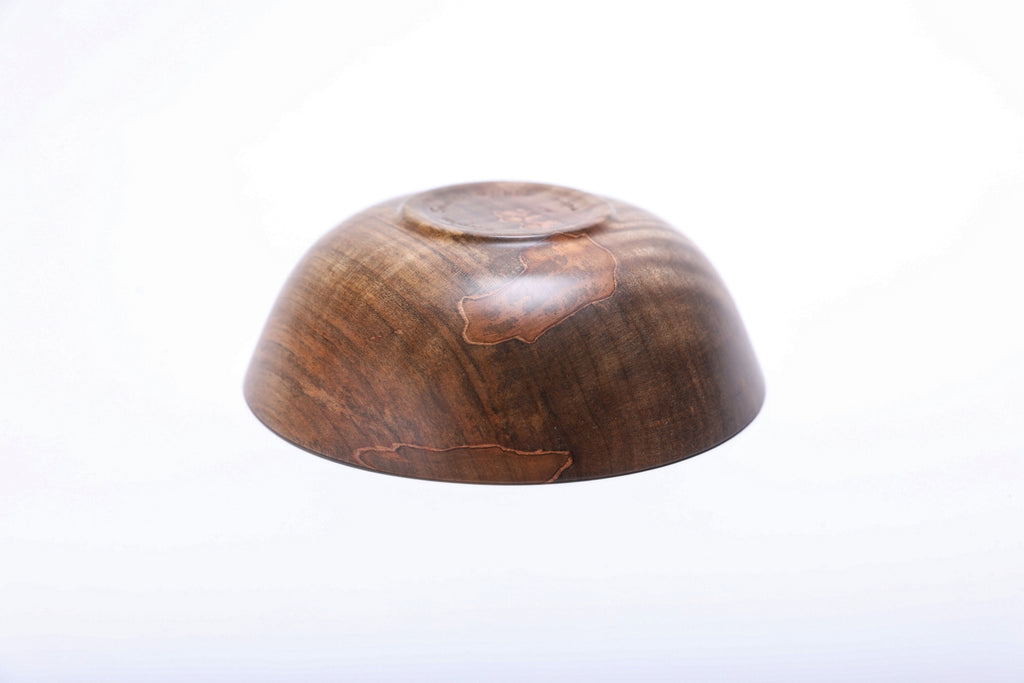 #2836 Small Spalted Tiger Ambrosia Maple Wooden Bowl  (5 3/8" x 1 7/8")
