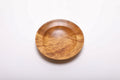Mulberry burl wood ring dish top view showing golden birdseye figure and burl pattern, hand-turned with food-safe oil finish, 4 5/8 inches diameter
