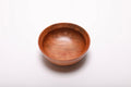 Hand-turned wild black cherry wood bowl, top view showing natural grain and spalting, 5 5/8" diameter