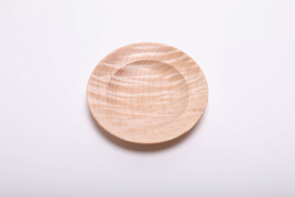 #2851 Tiger Maple Wooden Ring Dish  (4 3/4" x 7/8")