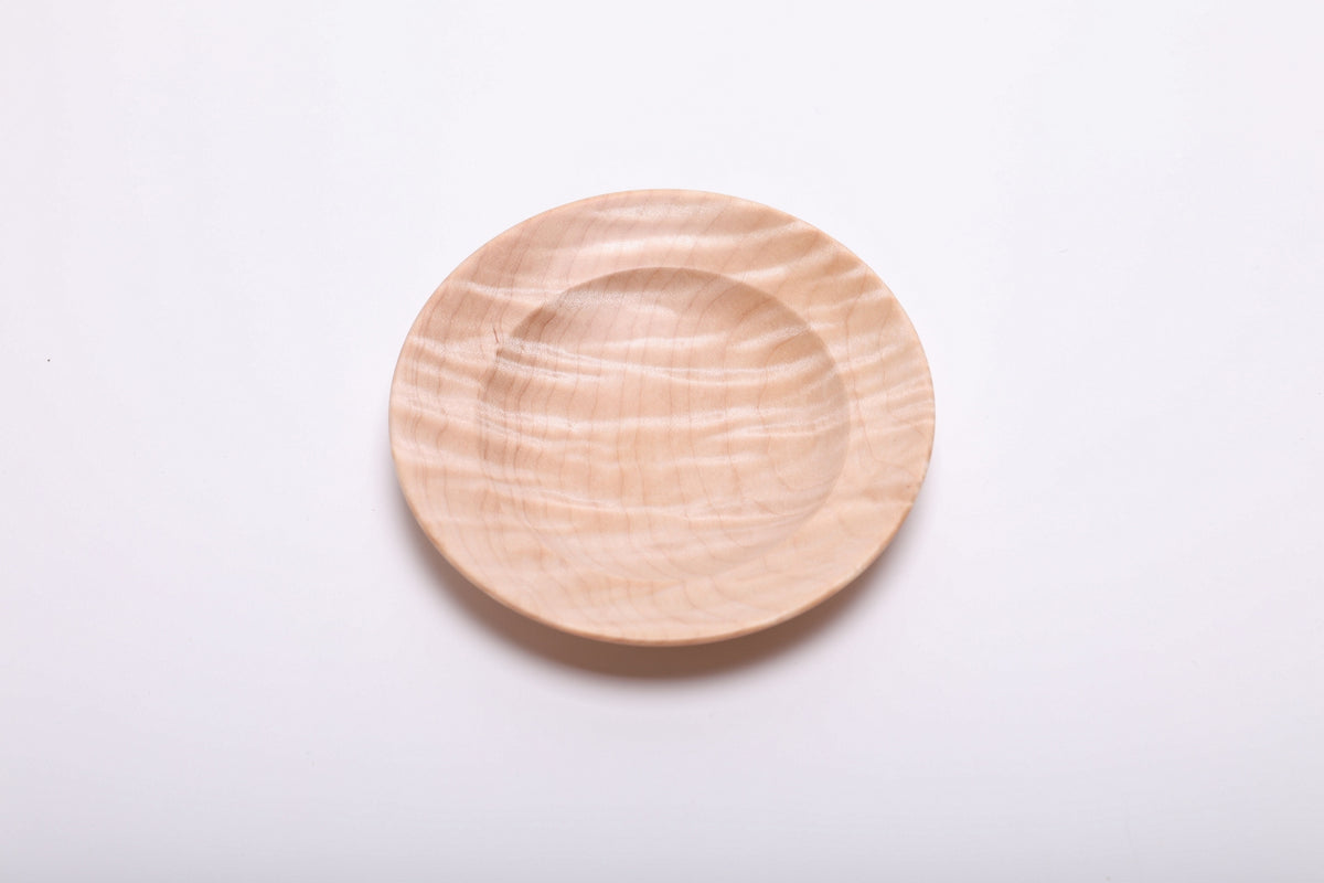 #2851 Tiger Maple Wooden Ring Dish  (4 3/4" x 7/8")