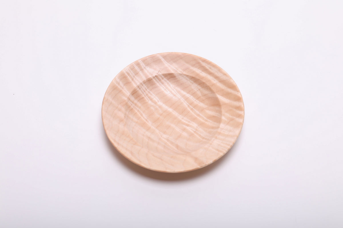 #2851 Tiger Maple Wooden Ring Dish  (4 3/4" x 7/8")