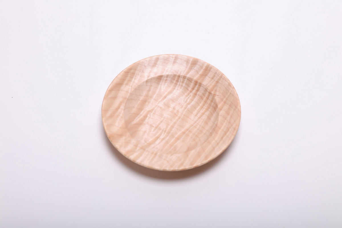 #2851 Tiger Maple Wooden Ring Dish  (4 3/4" x 7/8")