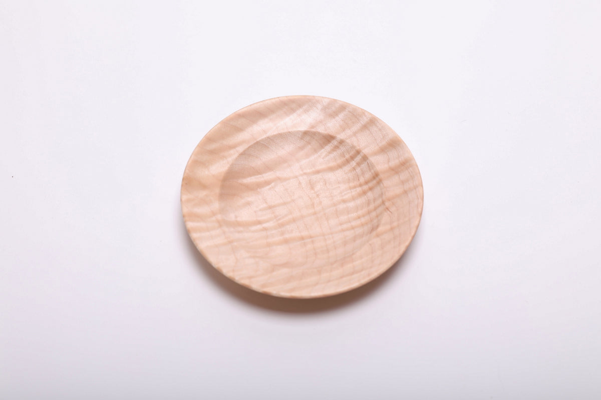 #2851 Tiger Maple Wooden Ring Dish  (4 3/4" x 7/8")