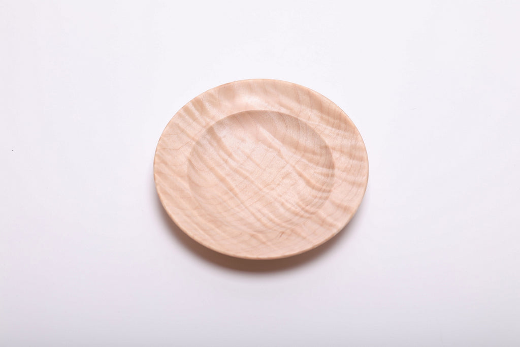 #2851 Tiger Maple Wooden Ring Dish  (4 3/4" x 7/8")