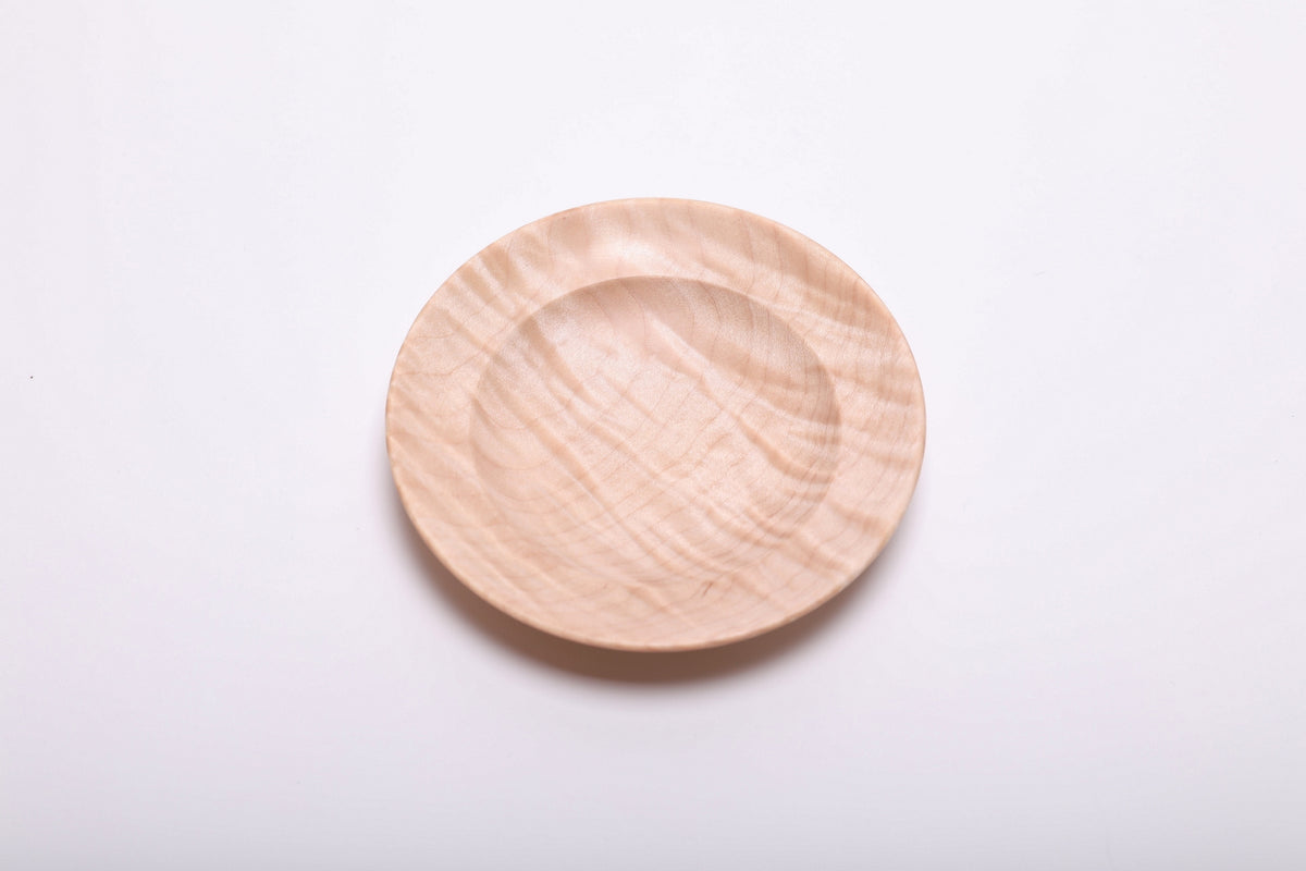 #2851 Tiger Maple Wooden Ring Dish  (4 3/4" x 7/8")