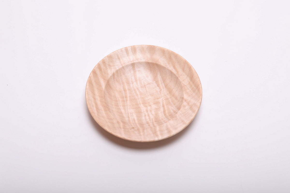 #2851 Tiger Maple Wooden Ring Dish  (4 3/4" x 7/8")
