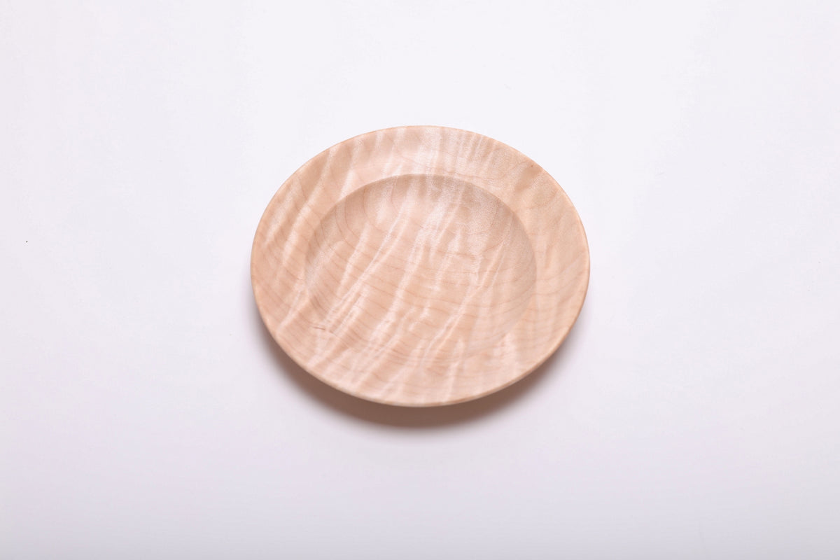 #2851 Tiger Maple Wooden Ring Dish  (4 3/4" x 7/8")